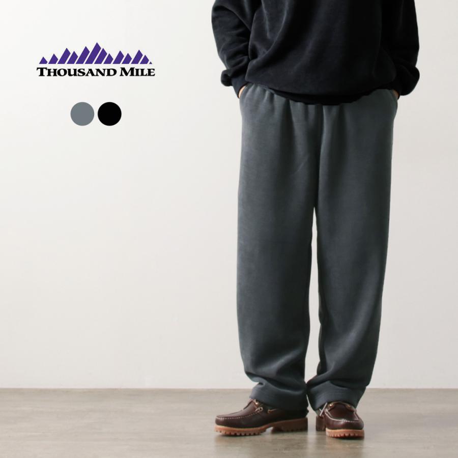 THOUSAND MILE（サウザンドマイル） ニットフリース ロングパンツ 2025年モデル / メンズ スウェット 裏起毛 イージーパンツ | THOUSAND MILE