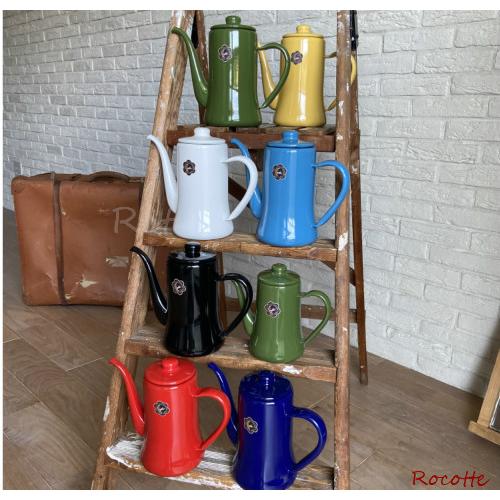 月兎印 スリムポット 1.2L コーヒードリップケトル 直火 おしゃれ ホーロー 日本製 野田琺瑯 特約店 ギフト | 月兎印 | 07