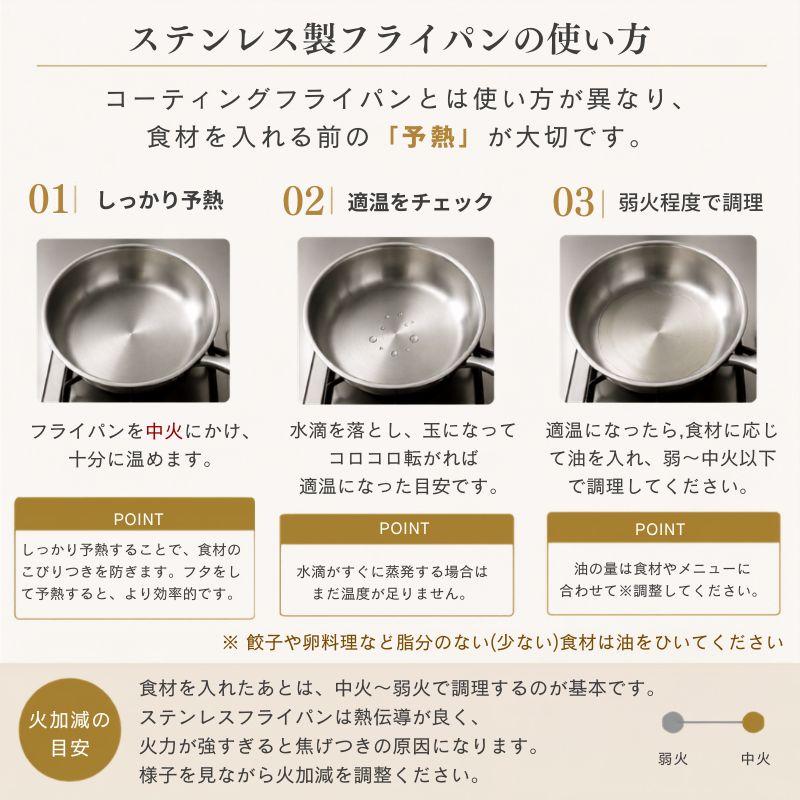 ビタクラフト プロ フライパン ih 24cm ステンレス ビタクラフトプロ