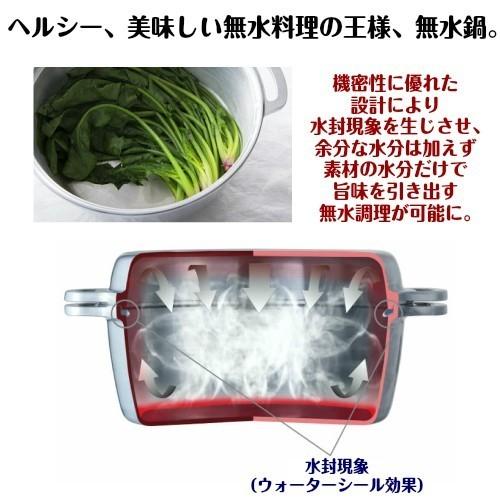 無水鍋 KING 日本製 24cm ih キング HAL ムスイ鍋 両手鍋 炊飯 アルミ 鋳物 大 おしゃれ 生活春秋 正規品の画像