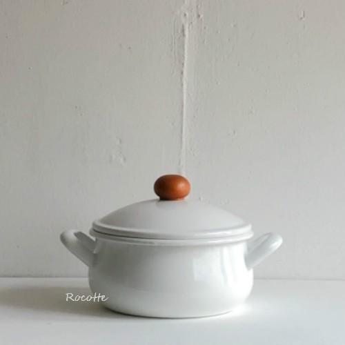 POCHKA 野田琺瑯 ポーチカ キャセロール 両手鍋 15cm ひとり鍋 ih 浅型