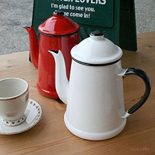 ランブルポット 野田琺瑯 コーヒーポット ホーロー おしゃれ 直火 日本