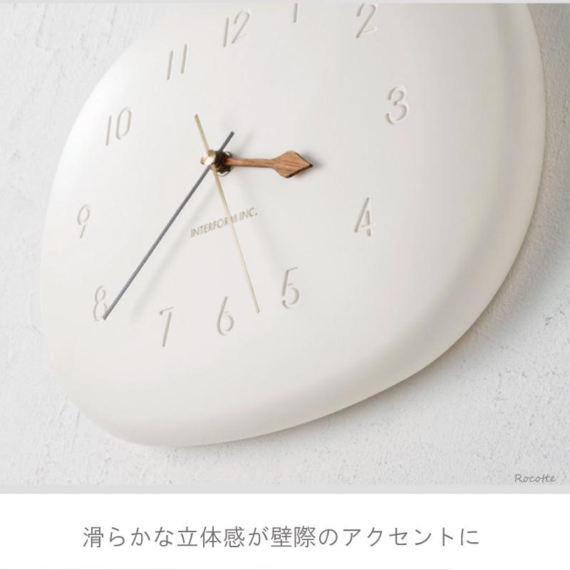 INTERFORM（インターフォルム） 電池付き 掛け時計 おしゃれ 北欧