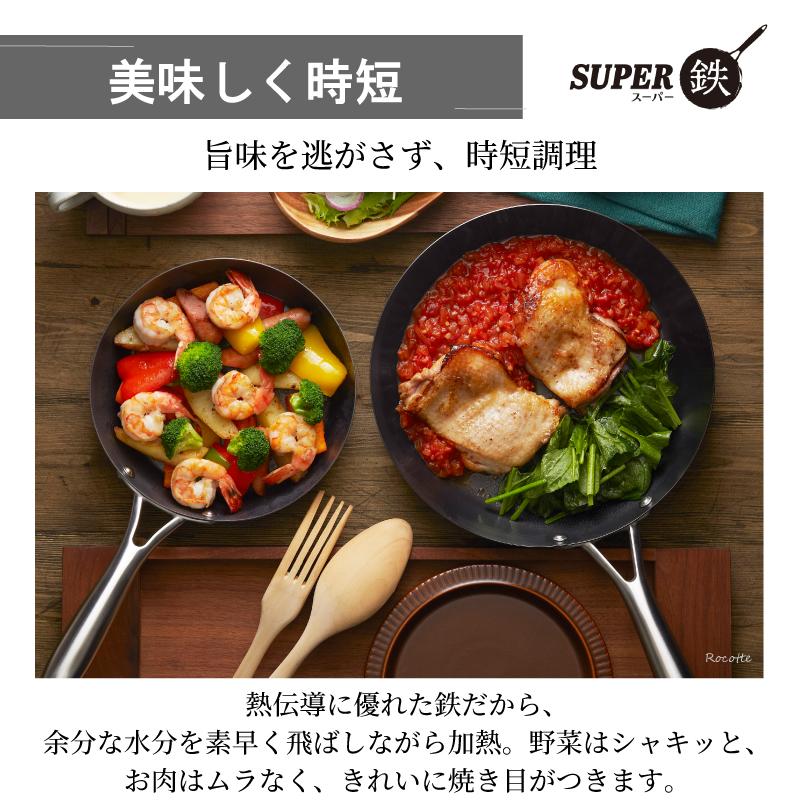 スーパー鉄 ビタクラフト フライパン 20cm 日本製 IH ガス火 直火 正規
