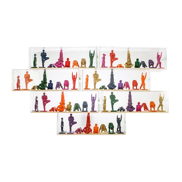 Humango ヨガジョー 9フィギュア Yoga Joes "レインボー” | DETAIL | 11