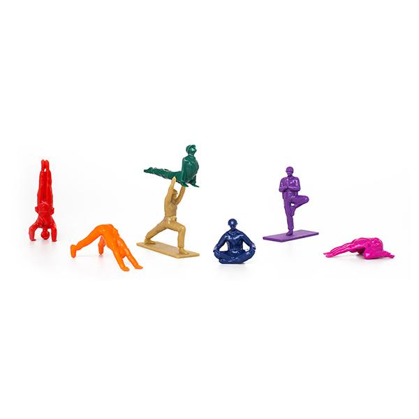 Humango ヨガジョー 9フィギュア Yoga Joes "レインボー” | DETAIL | 06