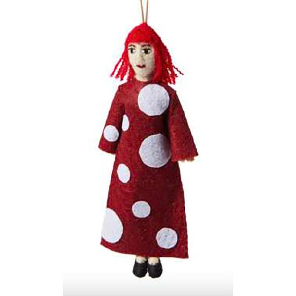 SILK ROAD BAZAAR 草間彌生 Yayoi Kusama フェルト製オーナメント