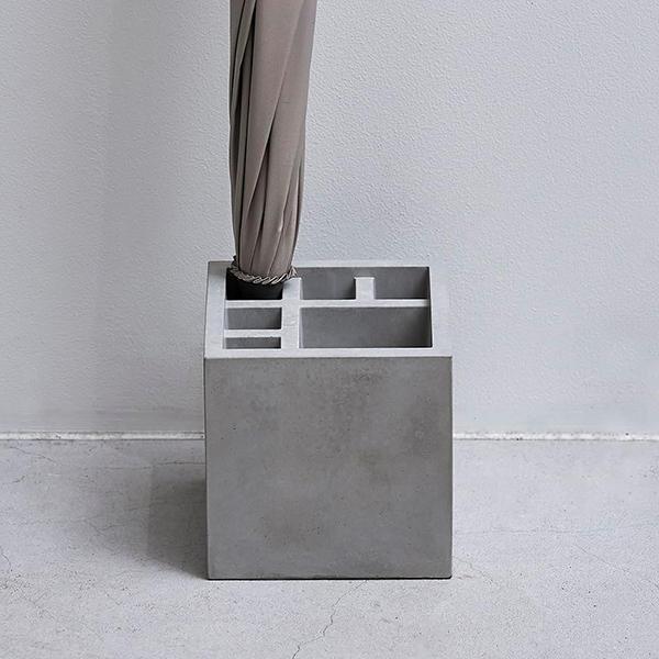 +d スプラッシュ スクエア モルタル 傘立て D-862 | +d | 02