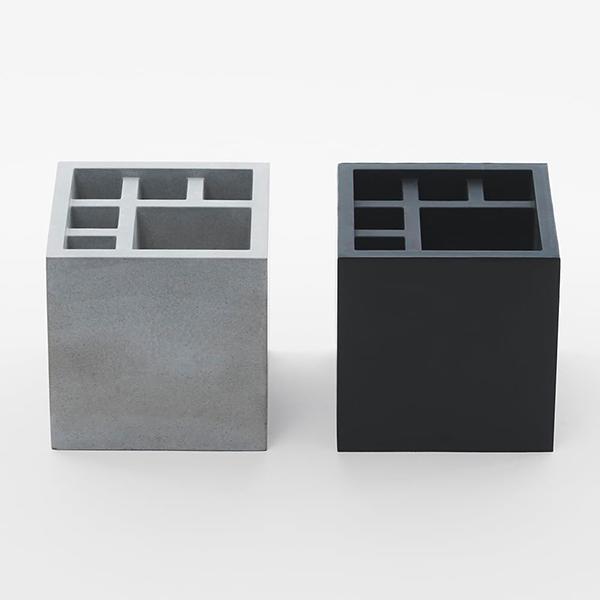 +d スプラッシュ スクエア モルタル 傘立て D-862 | +d | 07