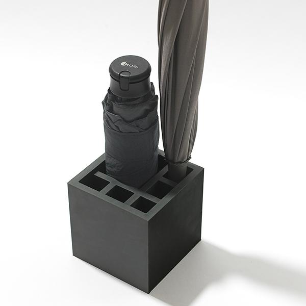 +d スプラッシュ スクエア ブラック 傘立て D-861-BK | +d | 02