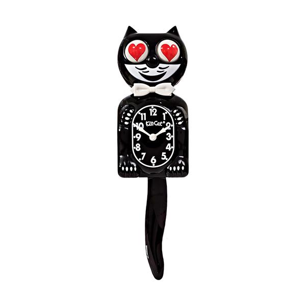 Kit-Cat Klock キットキャットクロック クラッシックブラック ハートアイ BC-1-Heart | 