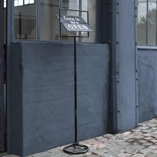 DULTON スピナーサインスタンド オープンクローズド SPINNER SIGN STAND OPEN-CLOSED （BLACK ）G965-1245BK | DULTON | 02