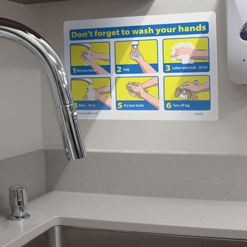 incomdirect  ハンドウォッシュサイン（Don't Forget To Wash Your Hands） 7” X 10”_SA5081 |  | 01