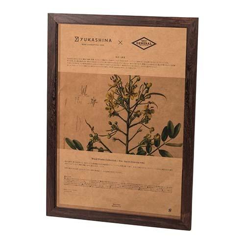 鉄刀木 ウッドフレーム Yukashina BOMBAY BLACK WOOD FRAME  B2サイズ 002956 | BRID