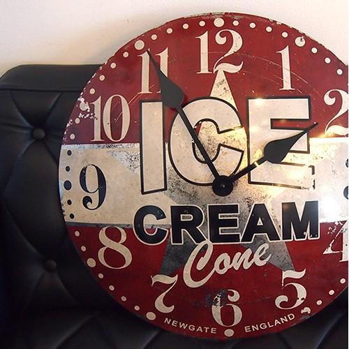 NEW GATE アイスクリームアドバタイジングクロック TR-4285 ×