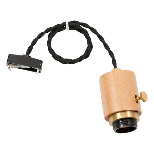 GENERAL SOCKET E26 SWITCH WOOD ジェネラル 1灯用ソケット スイッチ 木製 002985 | 