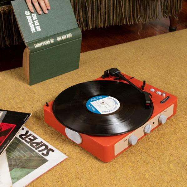 レコード BRAD RETRO RECORD ネイビーカラー 本体・レトロ レコード本体