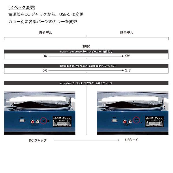 レコード BRAD RETRO RECORD ネイビーカラー 本体・レトロ レコード本体
