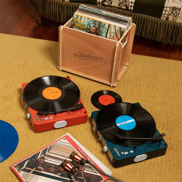 レコード BRAD RETRO RECORD ネイビーカラー 本体・レトロ レコード本体