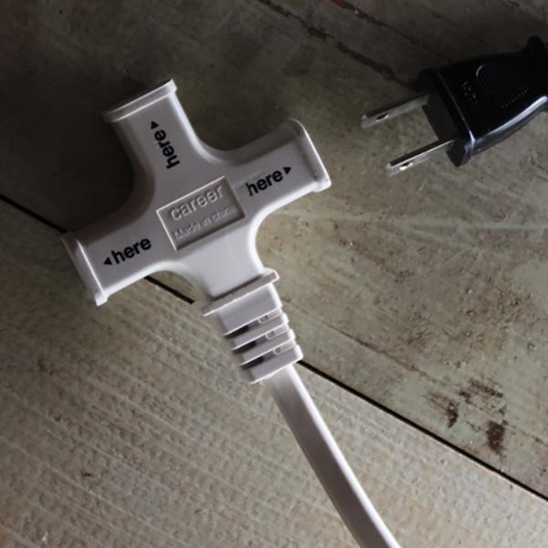 BRID CABLE PLUG_03 電源タップ × 3個口 003203 ホワイト |  | 01