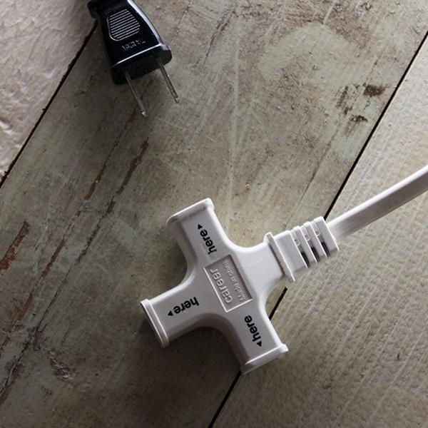 BRID CABLE PLUG_03 電源タップ × 3個口 003203 ホワイト |  | 02