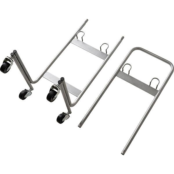 WIRE ARTS & PRO ランドリーラウンドバスケット ダブル(2段)25L×2 キャスター付 003328 | BRID | 06