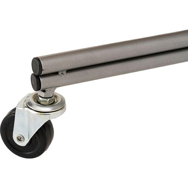 WIRE ARTS & PRO ランドリーラウンドバスケット ダブル(2段)25L×2 キャスター付 003328 | BRID | 07