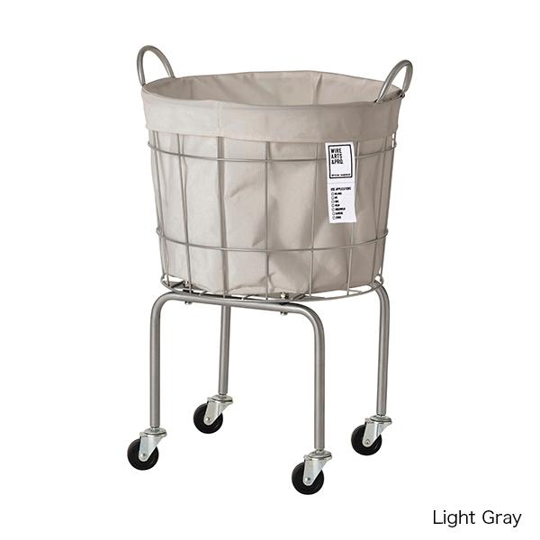 WIRE ARTS & PRO ランドリーラウンドバスケット キャスターレッグ 35L（003334） | BRID | 02