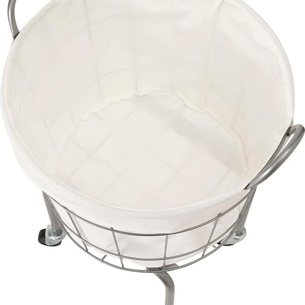 WIRE ARTS & PRO ランドリーラウンドバスケット キャスターレッグ 35L（003334） | BRID | 09