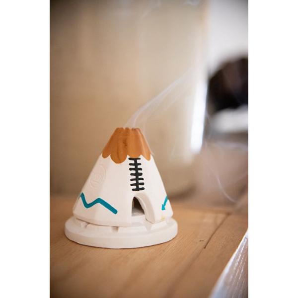 Incienso de Santa Fe ホワイトティピー White Teepee インセンスバーナー 松の天然木製お香付き |  | 04