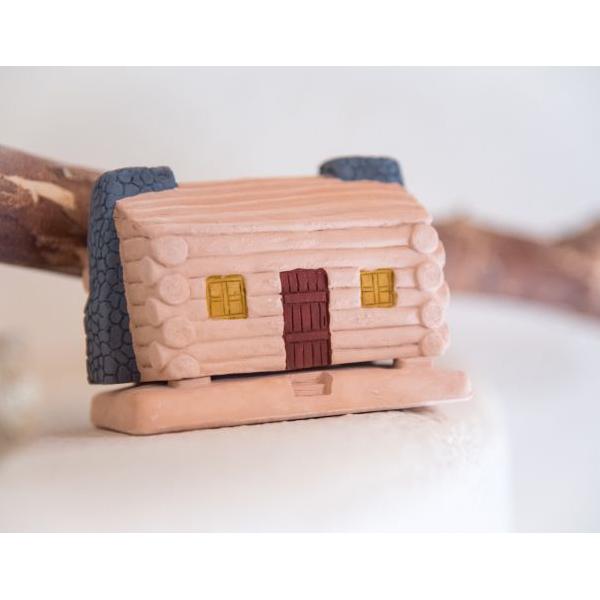 Incienso de Santa Fe ログキャビン Log Cabin インセンスバーナー 松の天然木製お香付き |  | 04