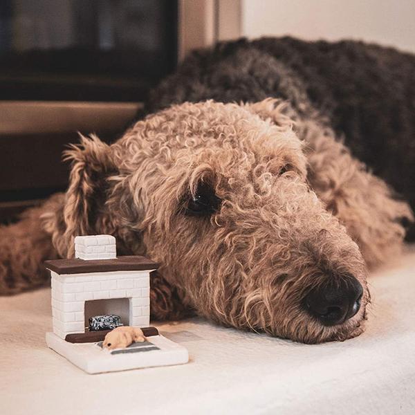 Incienso de Santa Fe ホワイトカントリー ハースパピー イエローラボ White Country Hearth Puppy with Yellow Lab インセンスバーナー 松の天然木製お香付き |  | 01