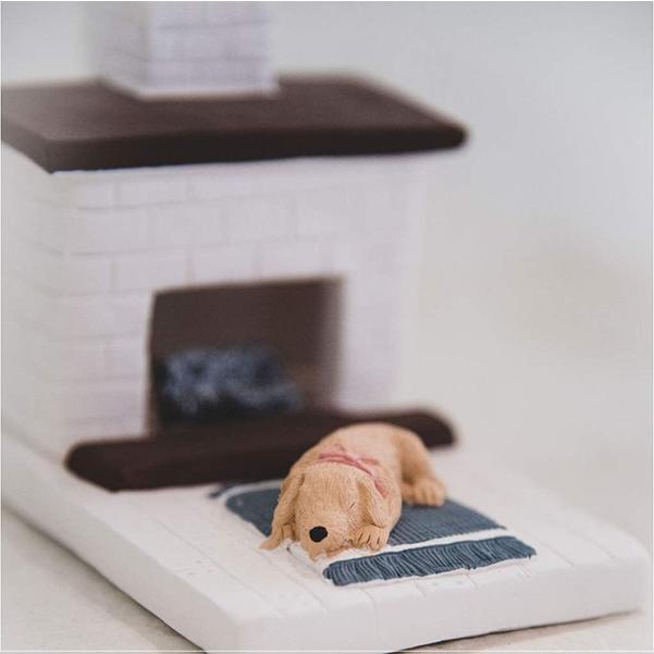 Incienso de Santa Fe ホワイトカントリー ハースパピー イエローラボ White Country Hearth Puppy with Yellow Lab インセンスバーナー 松の天然木製お香付き |  | 02