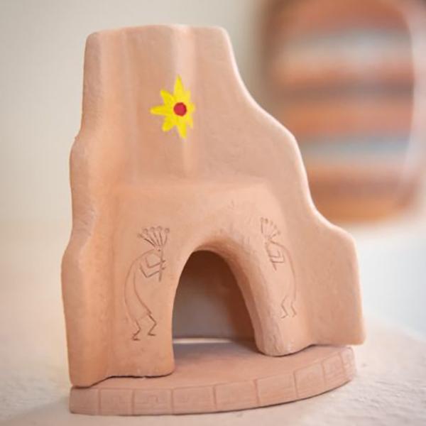 Incienso de Santa Fe サウスウェストスタイルコーナーファイアープレイス Southwest Style Corner Fireplace インセンスバーナー 松の天然木製お香付き |  | 02