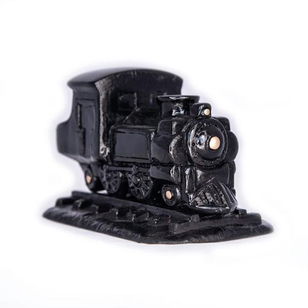 Incienso de Santa Fe ブラック スチーム エンジン Black Steam Engine Natural Wood Incense Burner インセンスバーナー 松の天然木製お香付き | 
