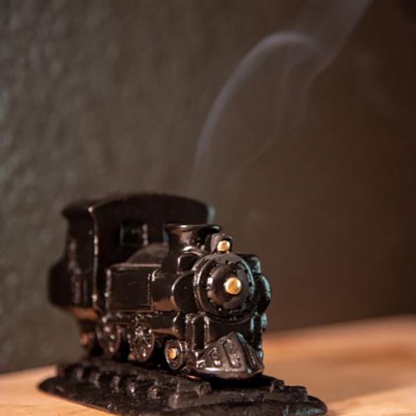 Incienso de Santa Fe ブラック スチーム エンジン Black Steam Engine Natural Wood Incense Burner インセンスバーナー 松の天然木製お香付き |  | 03