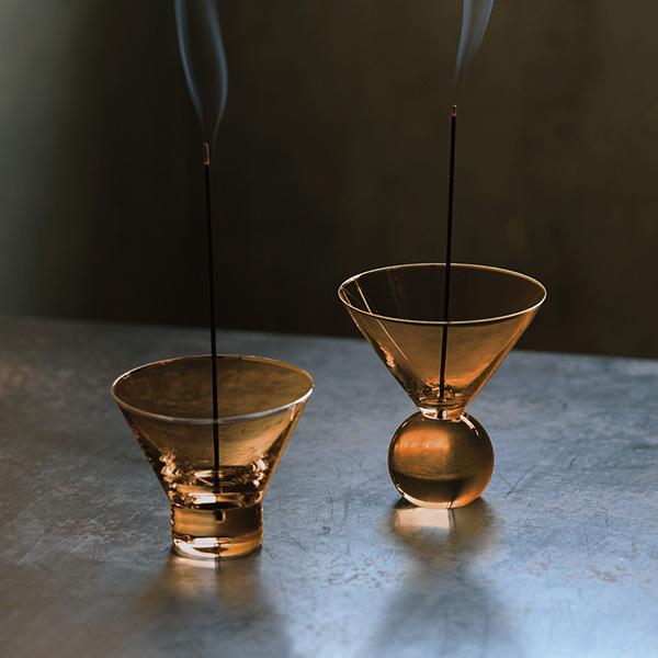 HUNT9 Hazel Alle a te ヘーゼル アラーテ お香立て インセンスホルダー Dusky Amber Cylinder 58293 | magnet | 01