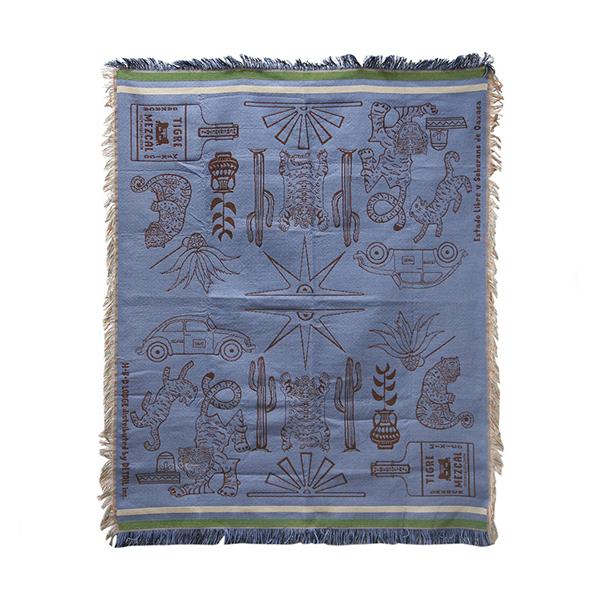 HERE オアハカスローケット "Tiger and more / Blue" | DETAIL