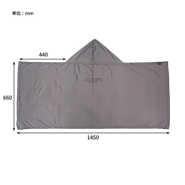 POST GENERAL クイックドライ フーディータオル BIG UV 9826400 | POST GENERAL | 06