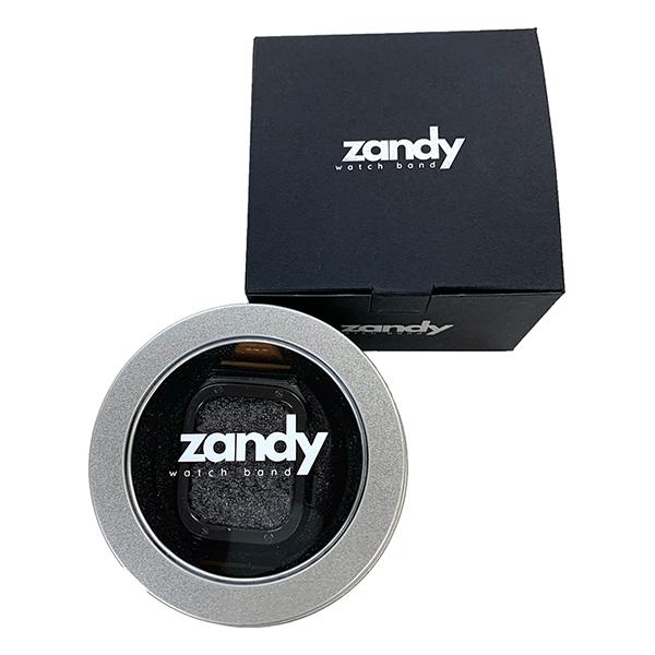 zandy ステンレス一体式ベルト ステンレスケース＋レザーベルト（表面本革/裏面合皮） Apple Watch専用の一体式バンド｜rodcontrol｜04