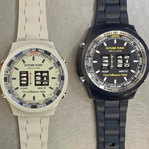 FUTURE FUNK  (フューチャー ファンク)FF105-WH ポリウレタンベルト クオーツ腕時計（ホワイト） | FUTURE FUNK | 05