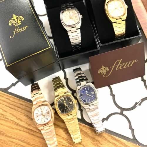 Fleur フルール レディース腕時計 メタルバンド F007