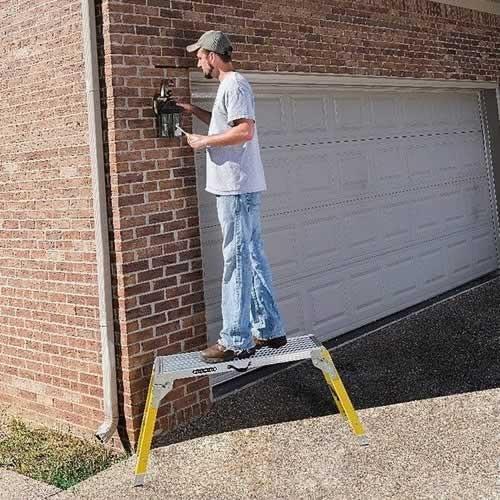 LOUISVILLE LADDER ルイスビルラダー ファイバー モバイルプラットフォーム 耐荷重135kg（L304203） 8