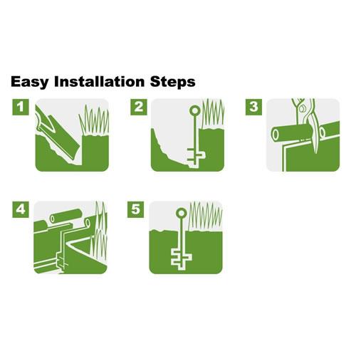 SUNCAST ガーデンエッジングPRO20(6m) プラスチック花壇、家庭菜園、ガーデニング用フラワーフェンス、プランター、石垣、根止め、芝止め PCE2040 |  | 02