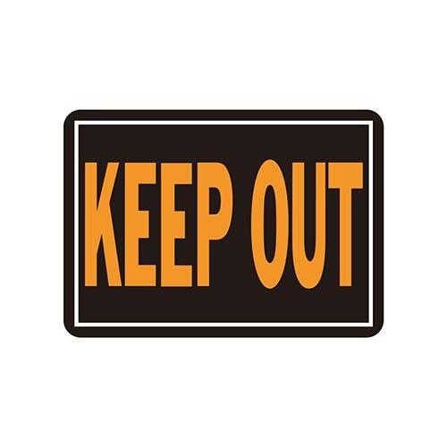 HY-KO 9.25x14アルミサイン（KEEP OUT） HY-807 | 