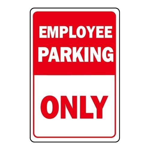 ディズニープリンセスのベビーグッズも大集合 看板作成 店舗装飾 壁やフェンスに最適なヘビーデューティーサインプレート Hy Ko 12x18 アルミサインプレート Employee Parking Only Hy Hw 38