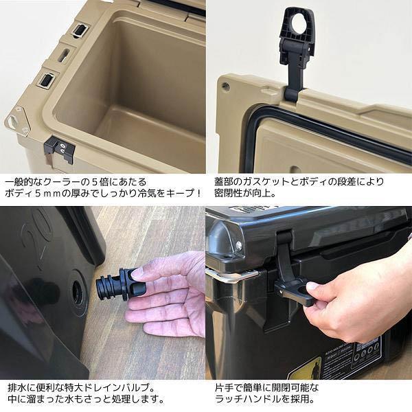 ICE AGE cooler (アイスエイジ) クーラーボックス 45QT 42.6L 2〜3人向け(ILC045TAN) | ICE AGE | 06