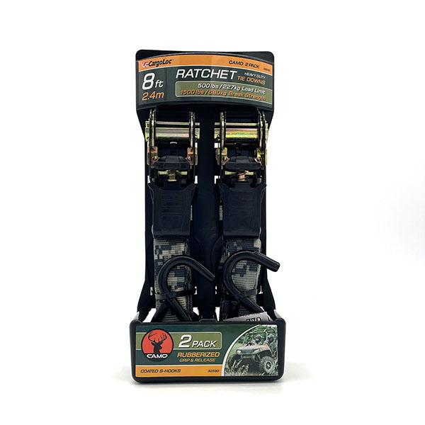 CARGOLOC Sフックデジタルカモ柄ラチェットタイダウンベルト2.4ｍ[2本セット] 32580 |  | 03