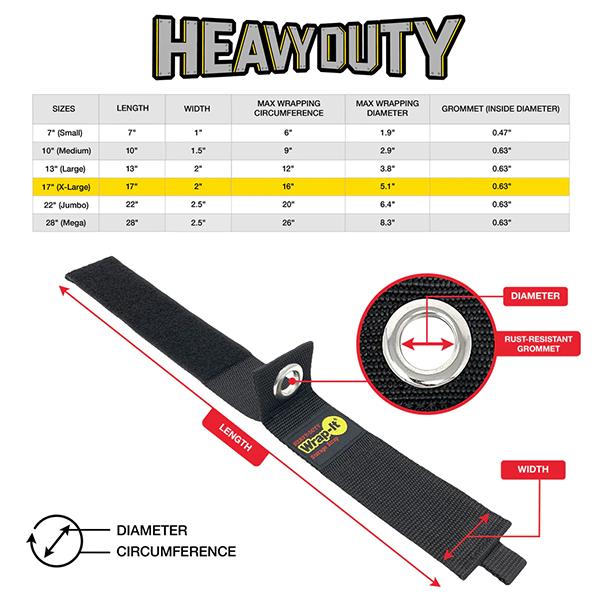 Wrap-it ストレージストラップ Heavy-Duty 17" x 2" (2 Pack) 102-40BX |  | 11