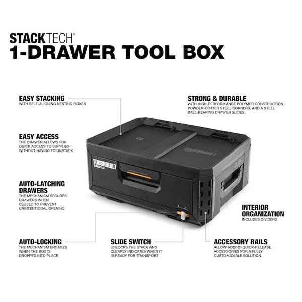 TOUGHBUILT STACK TECH 1ドロワー収納ボックス TB-B1-D-30-1 | TOUGHBUILT | 01